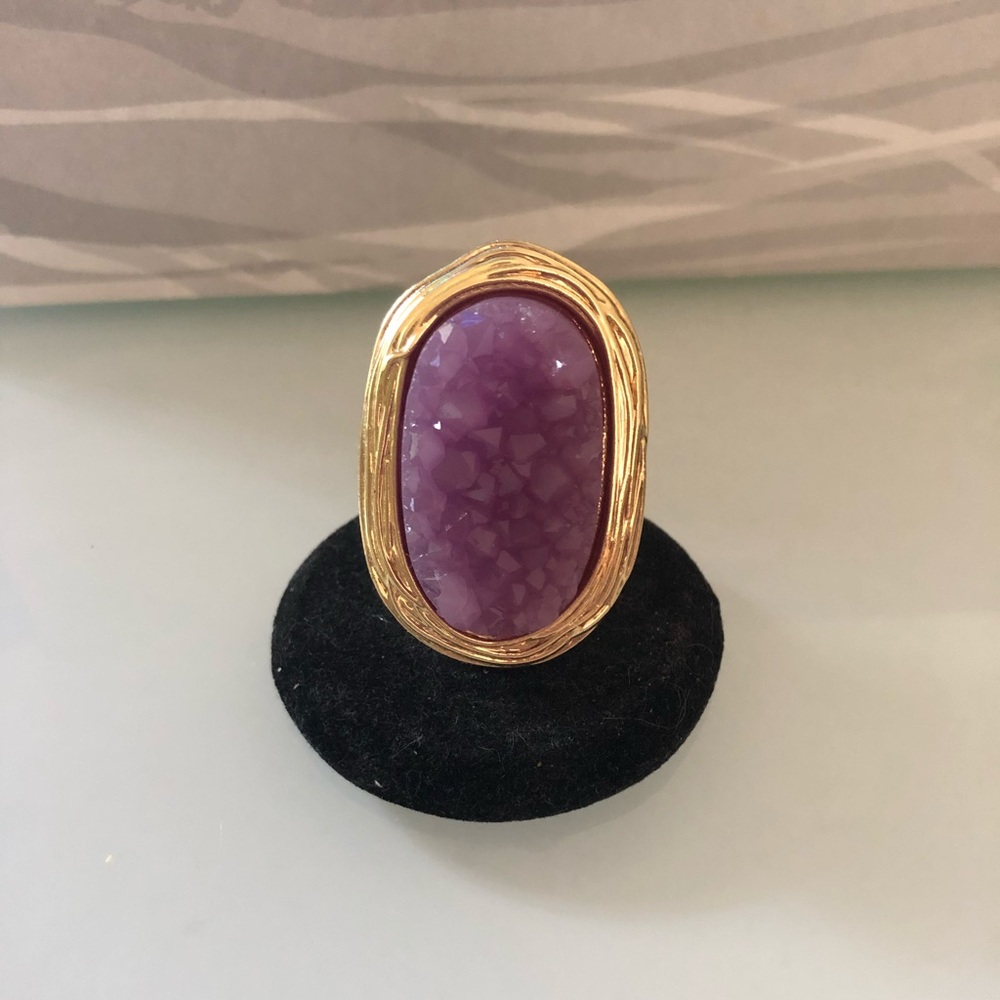 3 for $25 🛍 Cocktail adjustable ring w/big stone